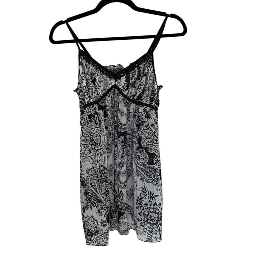 Apt 9 Intimates Y2K Whimsigoth Paisley Babydoll Split Front Cami Tank - Size L